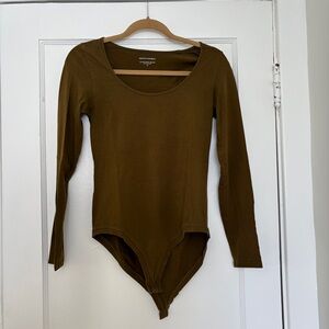 Banana Republic Olive Long Sleeve Top
